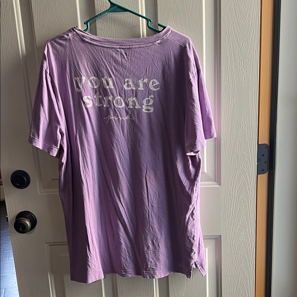 PINK Victoria's Secret Purple Short Sleeve Tee